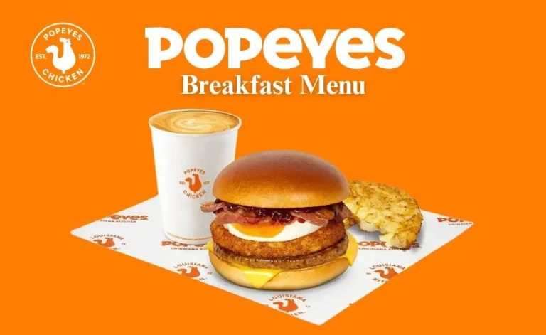 Popeyes breakfast menu