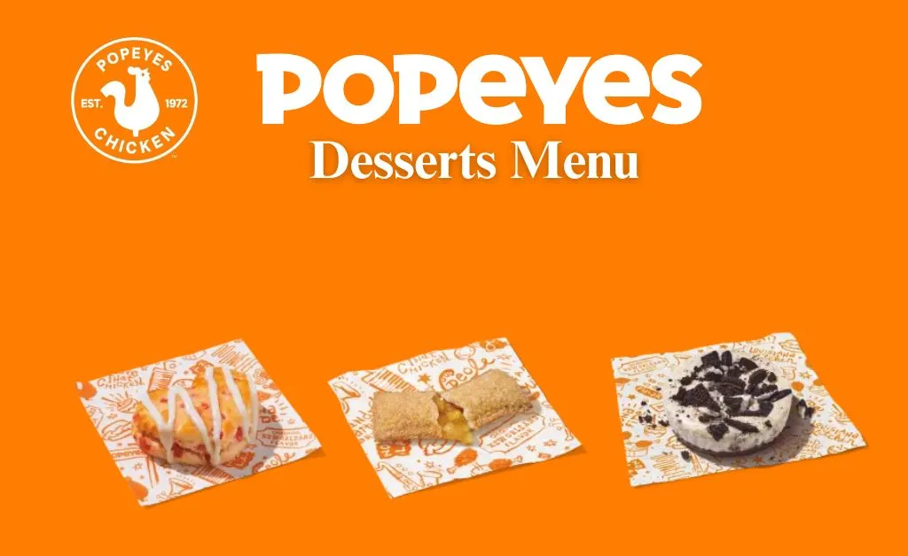 Popeyes desserts menu