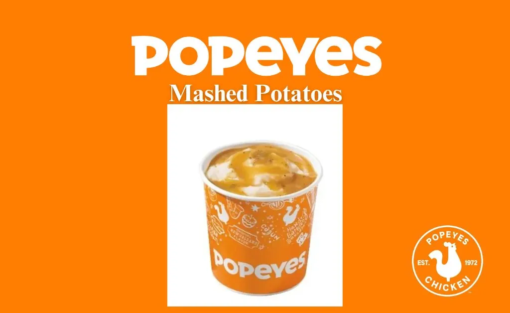 Popeyes mashed potatoes with Cajun gravy
