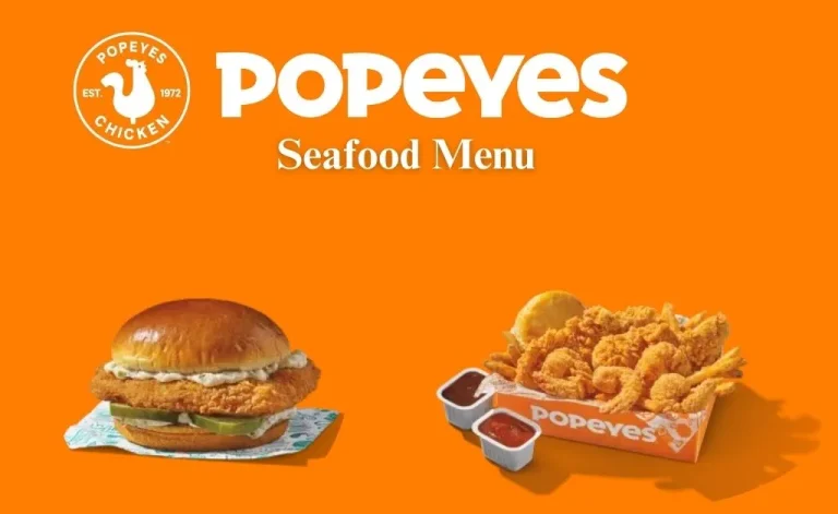 Popeyes seafood menu