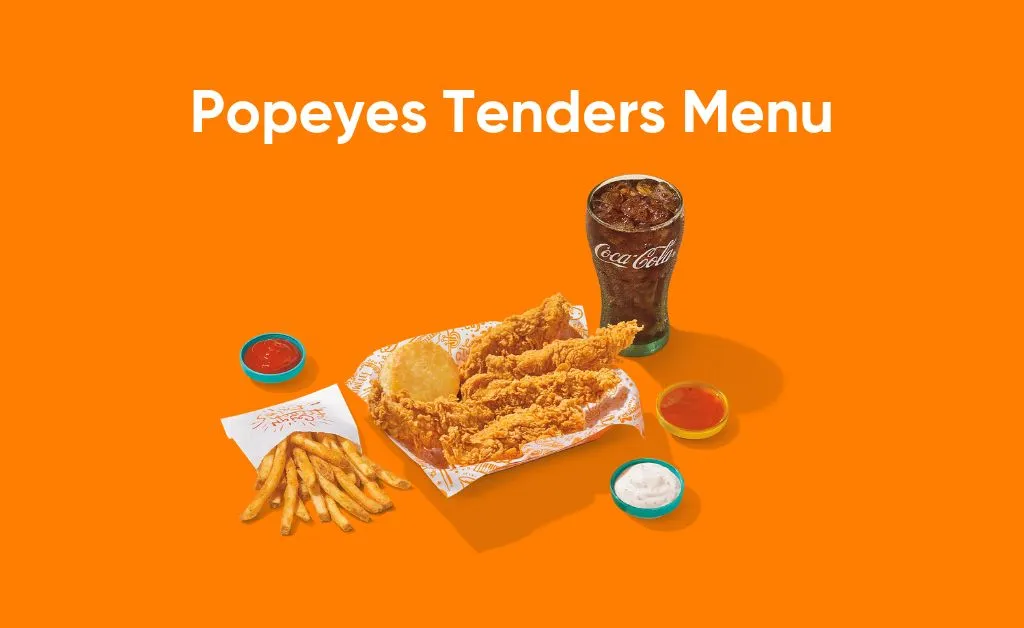 Popeyes tender menu