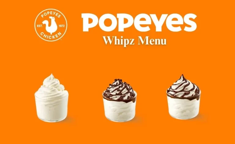 Popeyes Whipz: Menu, Calories and Nutrition Information