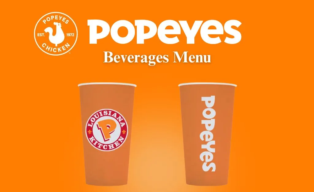 Popeyes beverages menu
