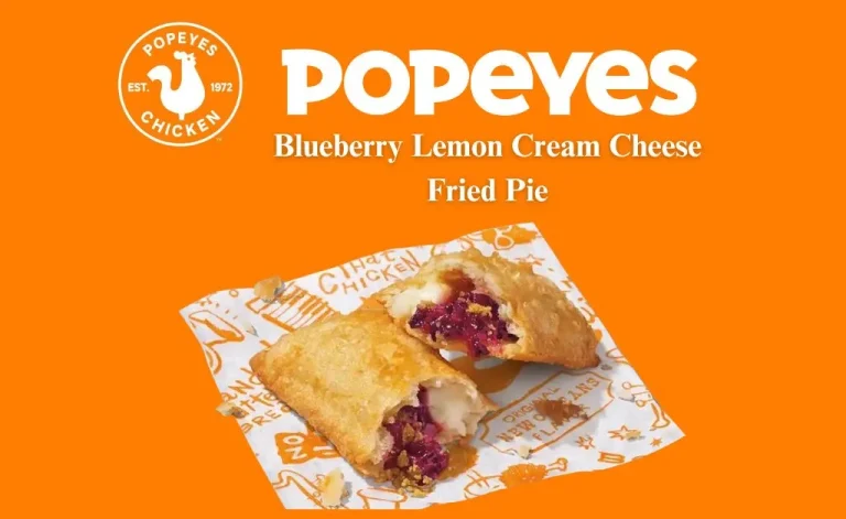 Popeyes blueberry lemon cream cheese pie.