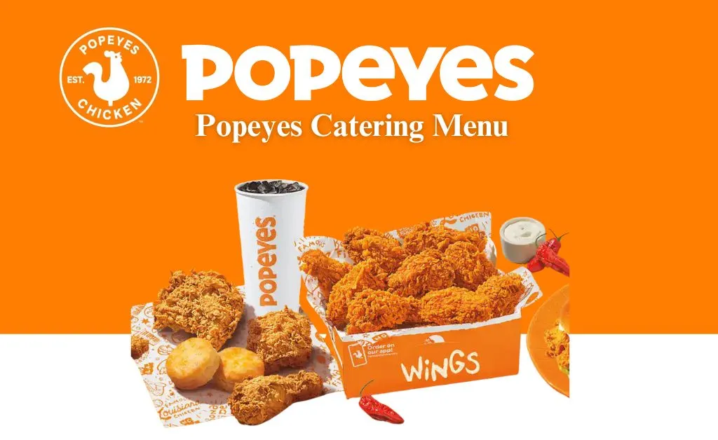 Popeyes catering menu