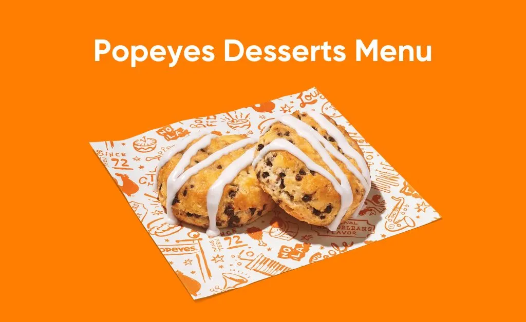 Popeyes desserts menu