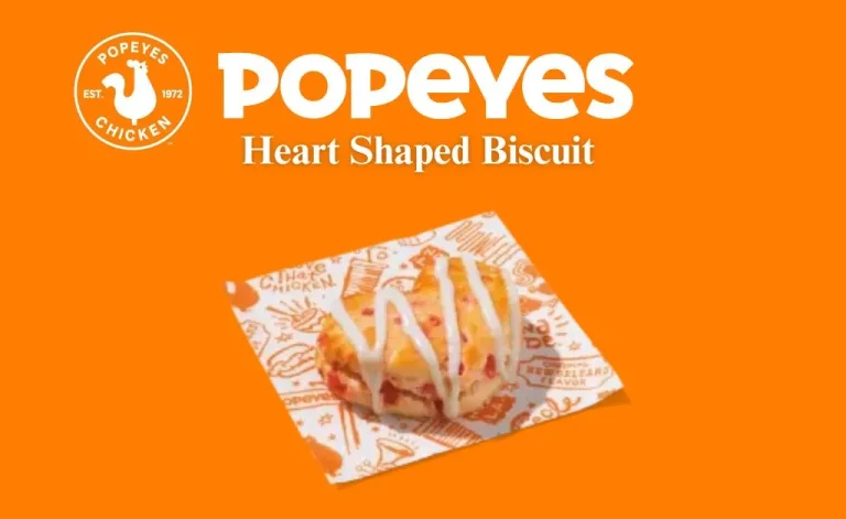 Popeyes Heart-Shaped Strawberry Biscuits