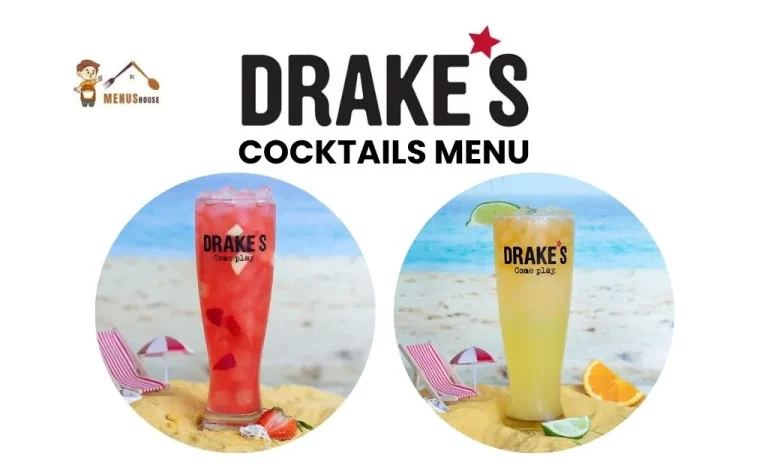 Drakes cocktails menu