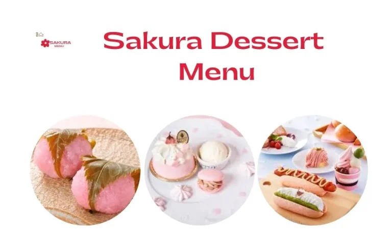 Sakura dessert menu