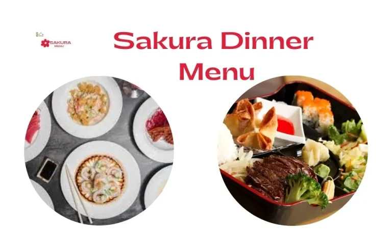 Sakura dinner menu