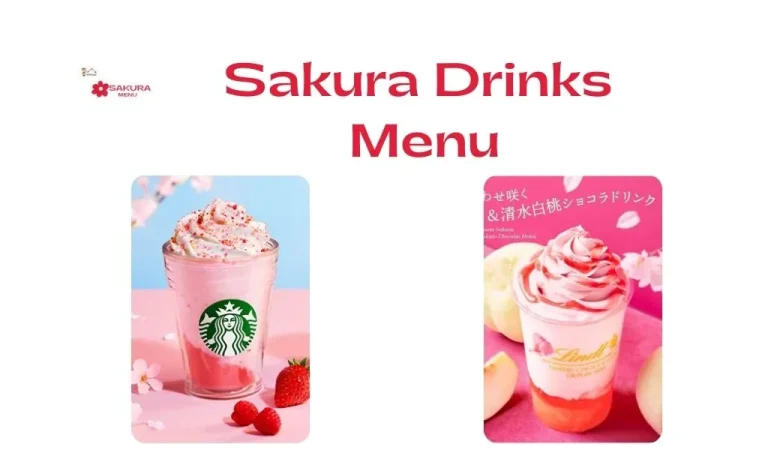 Sakura drinks menu