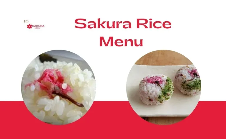 Sakura rice menu