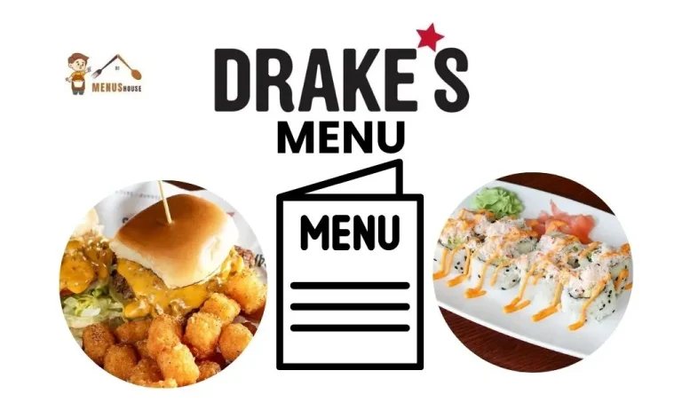 Drakes menu