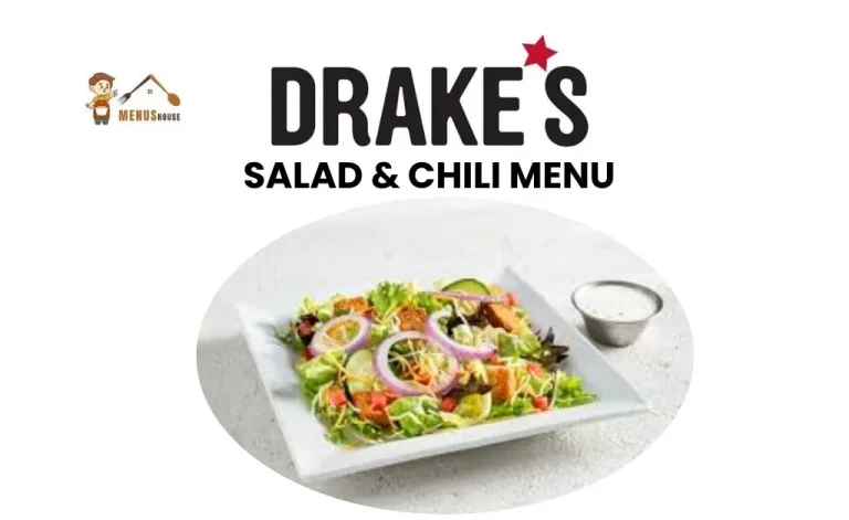 Drakes salad & chili menu