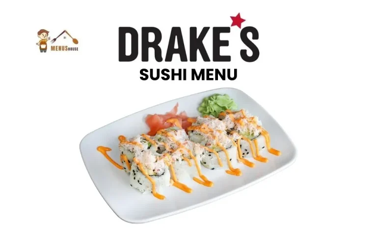 Drakes sushi menu