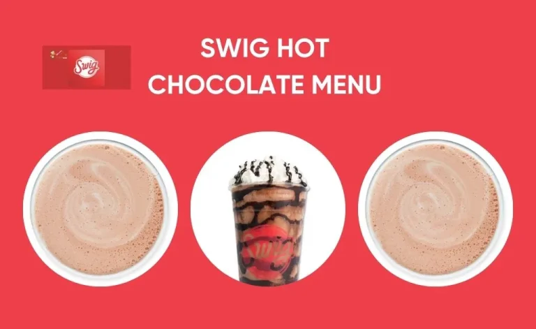 Swig hot chocolate menu