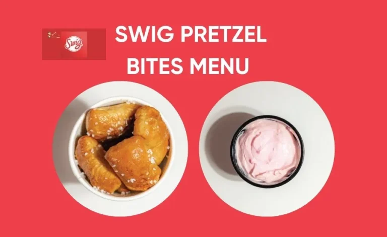 Swig pretzel bites menu