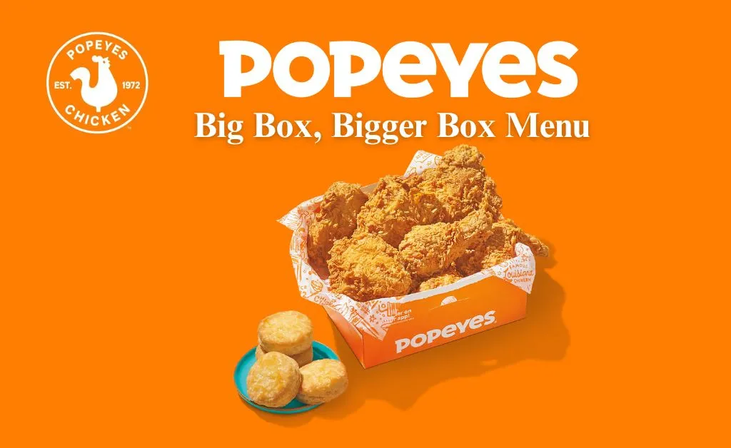 Popeyes big box bigger box meal