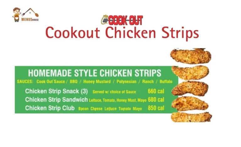 Cookout chicken strips menu