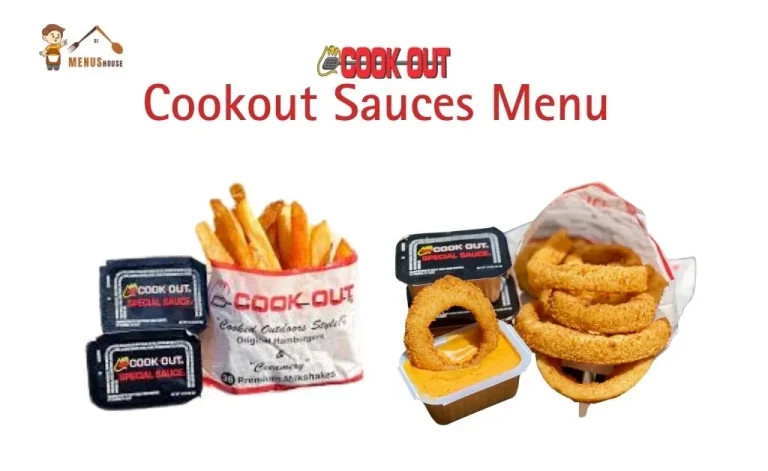 Cookout sauces menu