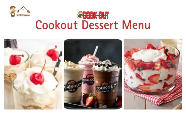 Cookout dessert menu