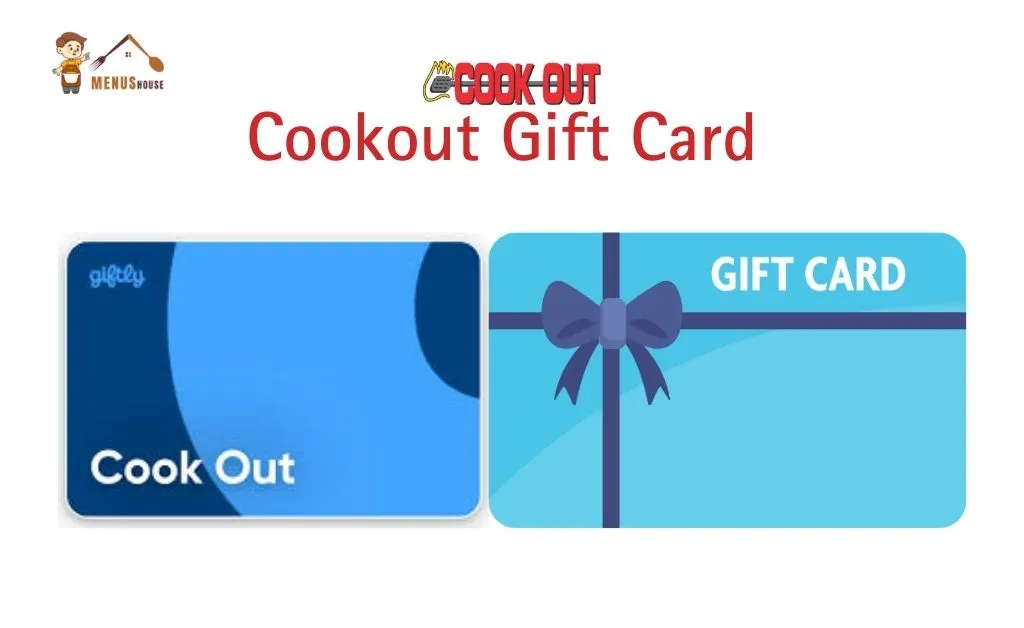 Cook Out gift card options 2026