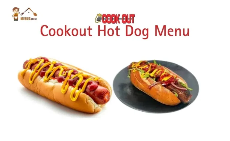 Cookout hot dog menu