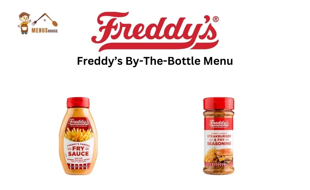 Freddy's Fry Sauce and seasoning bottles