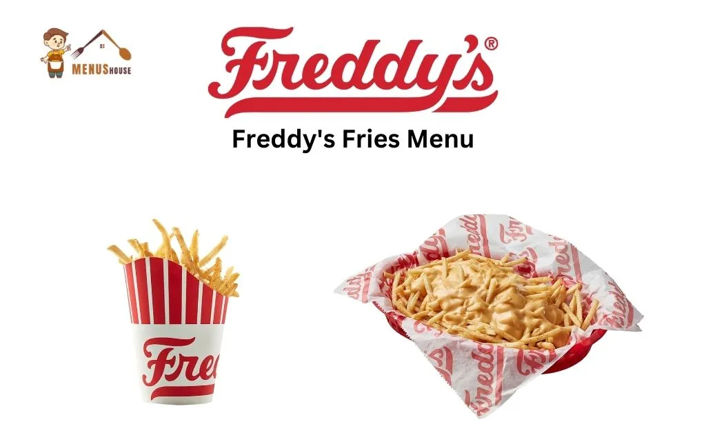 Freddy's shoestring fries with Fry Sauce