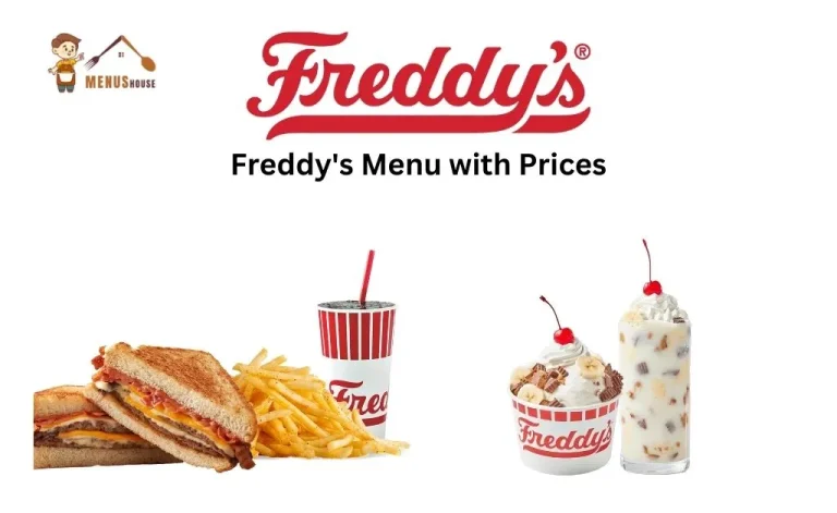 Freddy's menu with prices