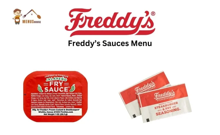 Freddy's sauces menu