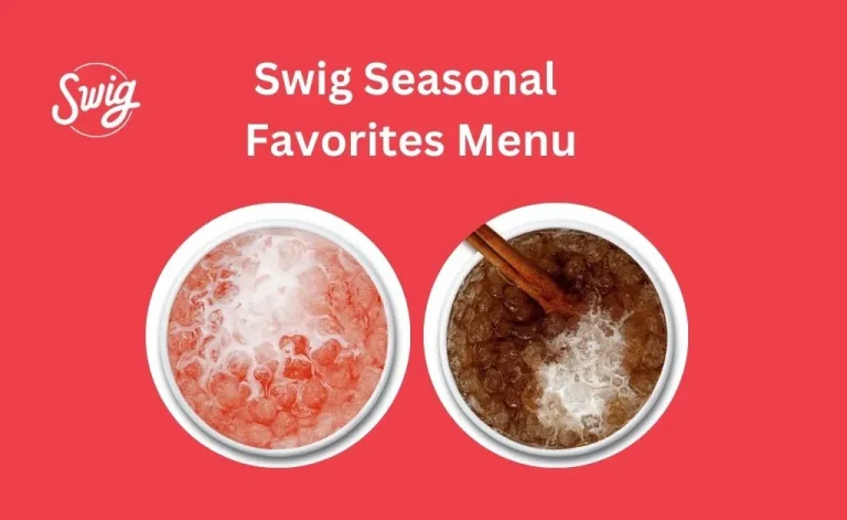 Swig seasonal favorites menu