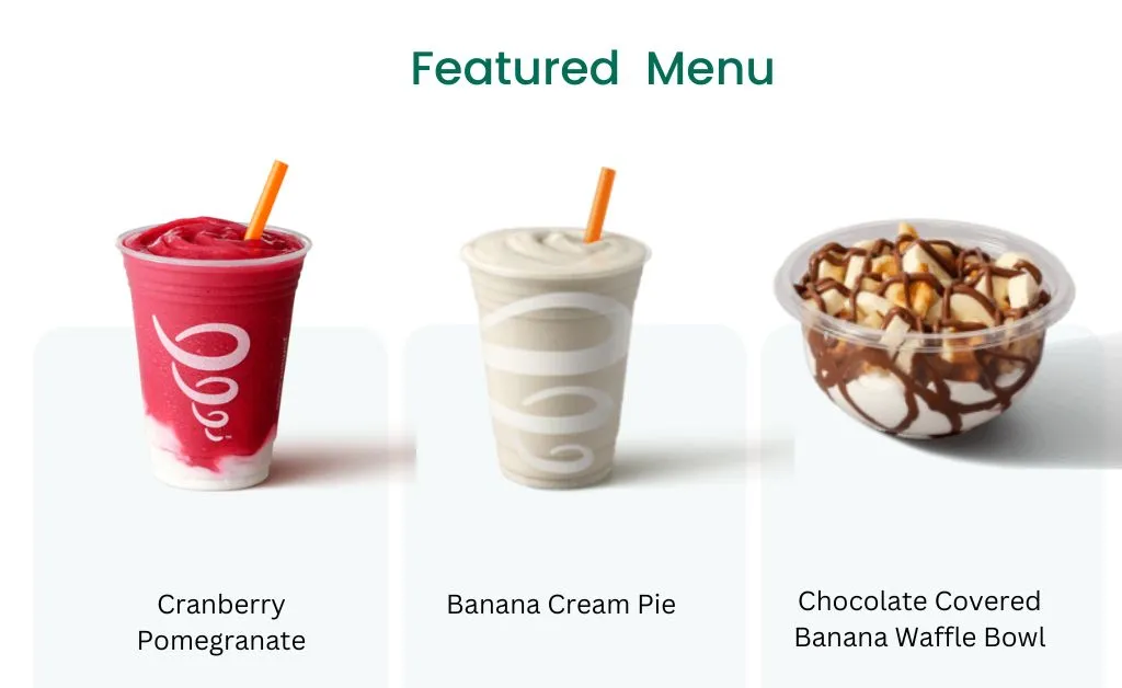 jamba juice featured menu banana cream pie banana waffle bowl