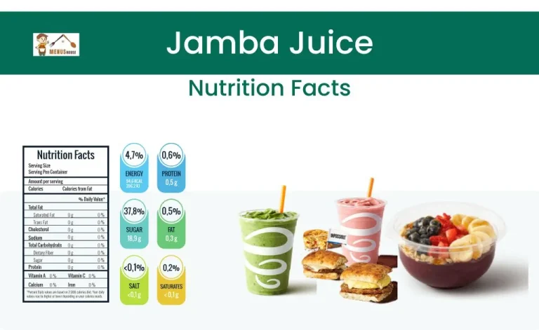 Jamba juice nutrition facts