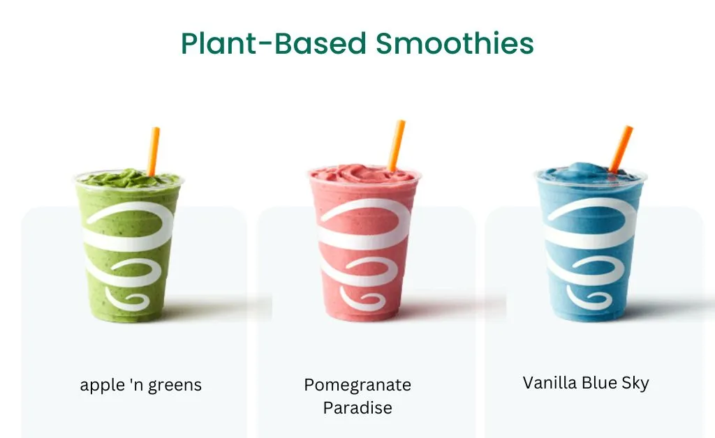 jamba juice plant-based smoothies menu