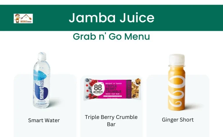 Jamba juice grab n go menu