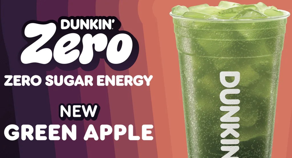 Dunkin Zero Green Apple energy drink
